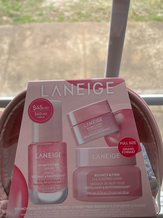 LANEIGE Other - LANEIGE Pink Skincare Trio with Matching Pouch. Brand new!